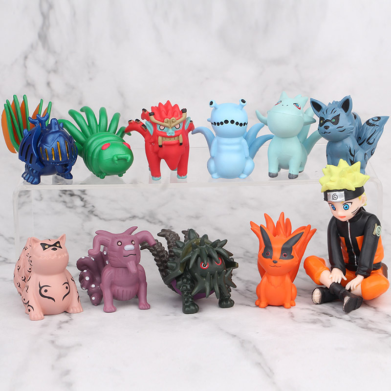 Model Kit Naruto - 11PCS/Set Anime Tailed Beasts Naruto Q
