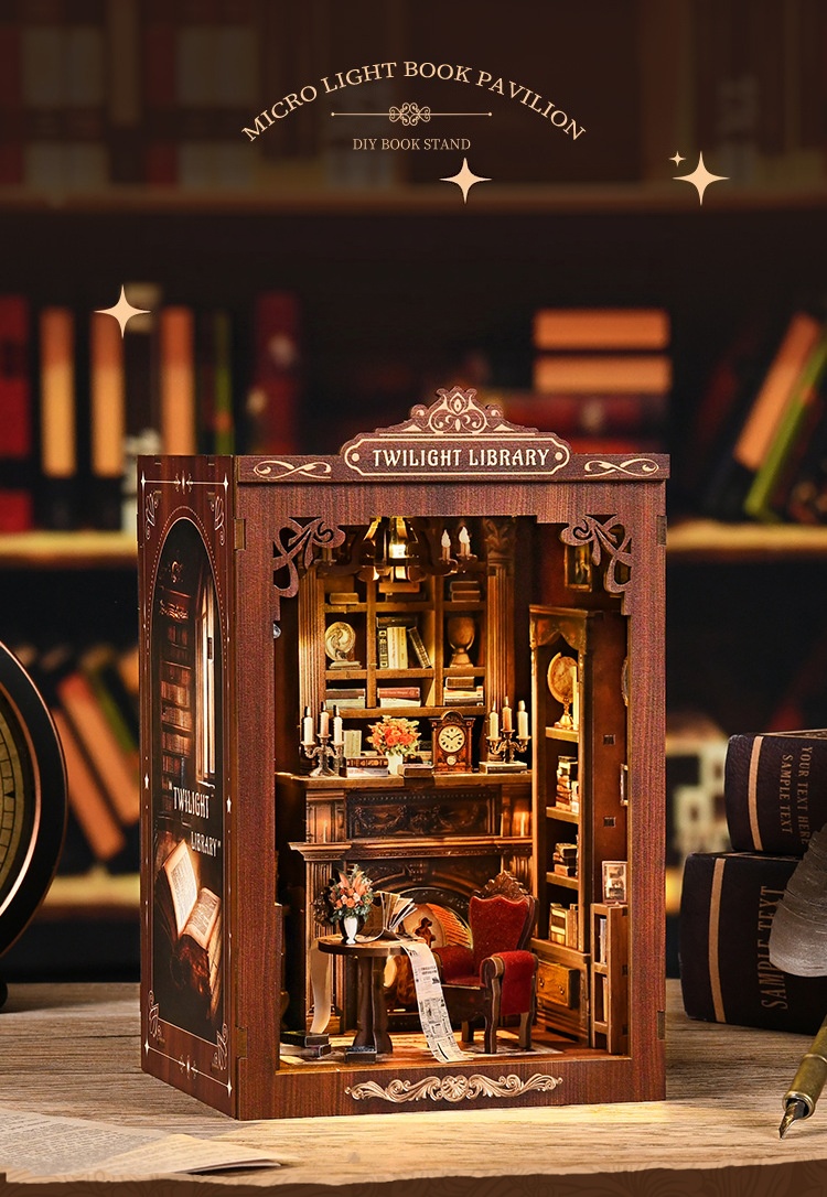 DIY Book Nook Kit Miniature Wo - Model Kit Centaur review and price