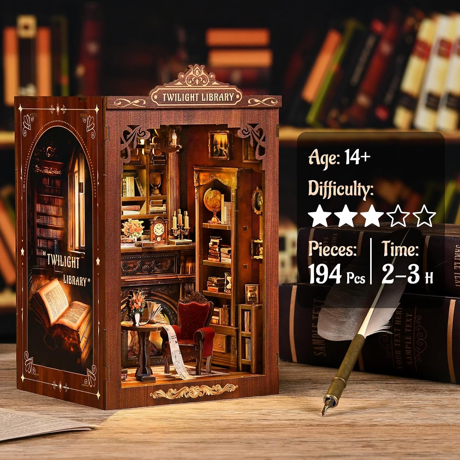 DIY Book Nook Kit Miniature Wo - Model Kit Centaur review and price