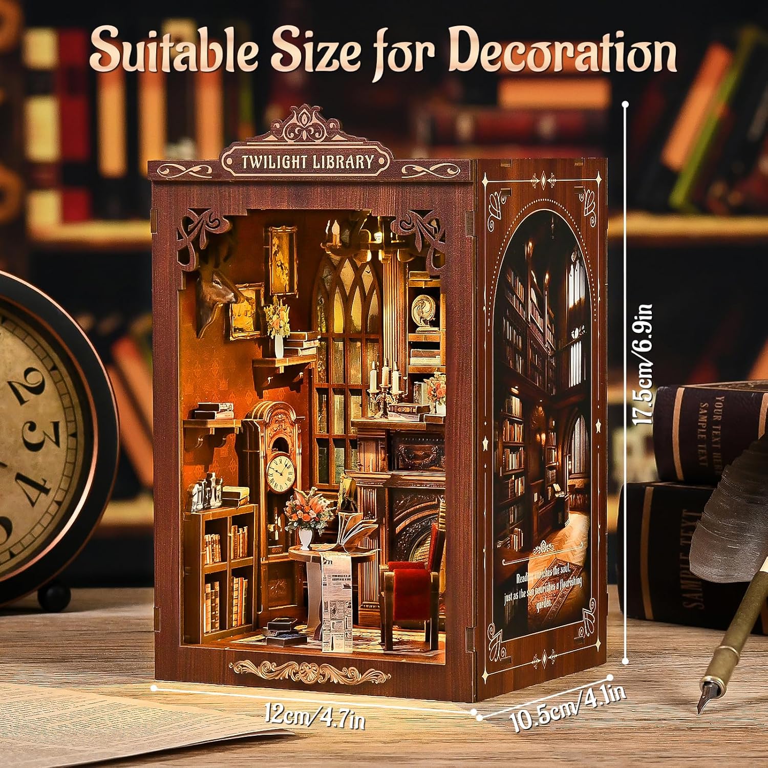 DIY Book Nook Kit Miniature Wo - Model Kit Centaur review and price