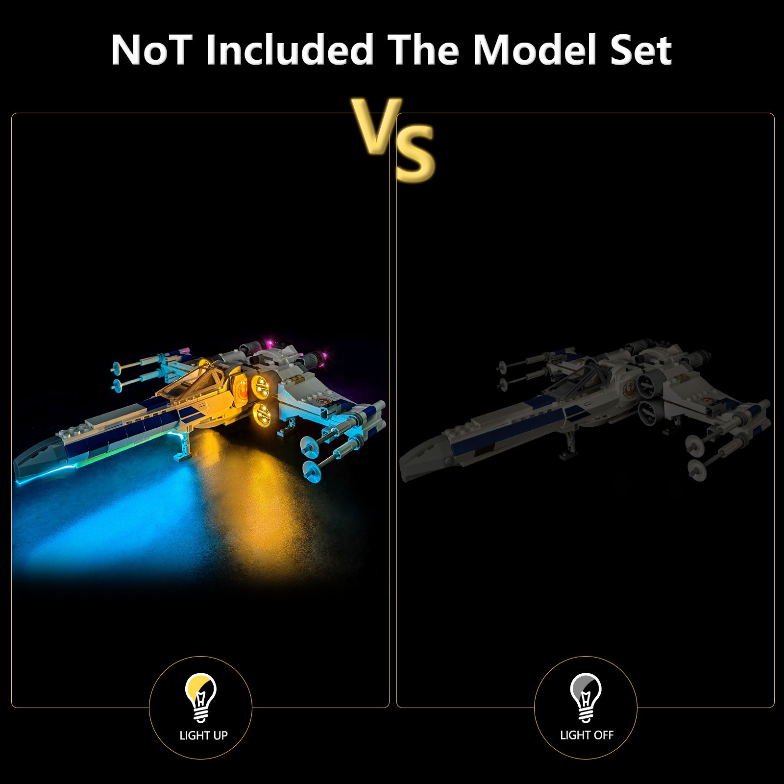 BRIXSPARK  LED Lights Kit for  - Model Kit X Wing review and price