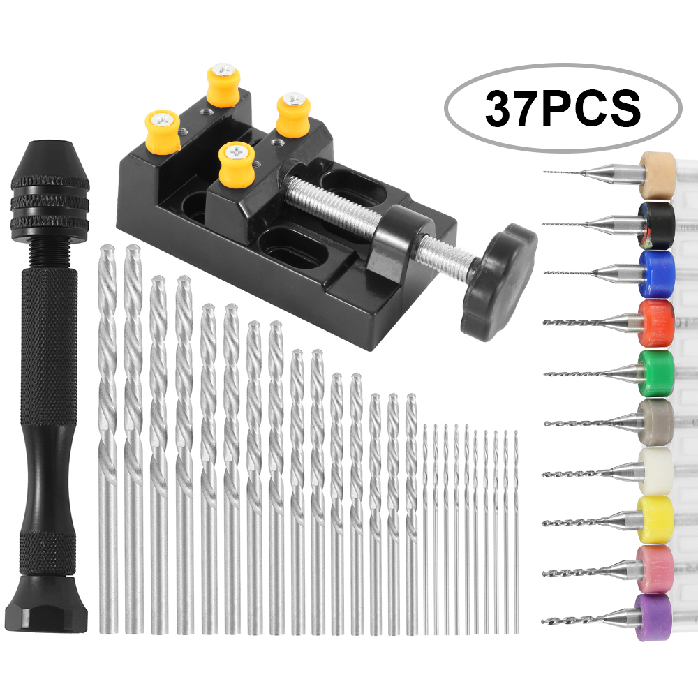 37Pcs Portable Hand  Twist Dri - Pin Vice Micro review and price
