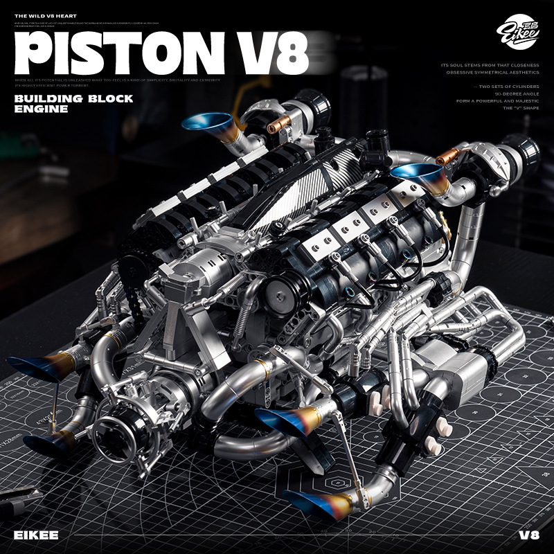 Technical Supercar V8 Engine B - Model Kit V8 review and price