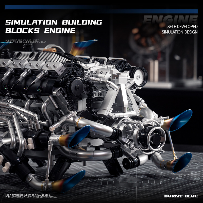 Technical Supercar V8 Engine B - Model Kit V8 review and price