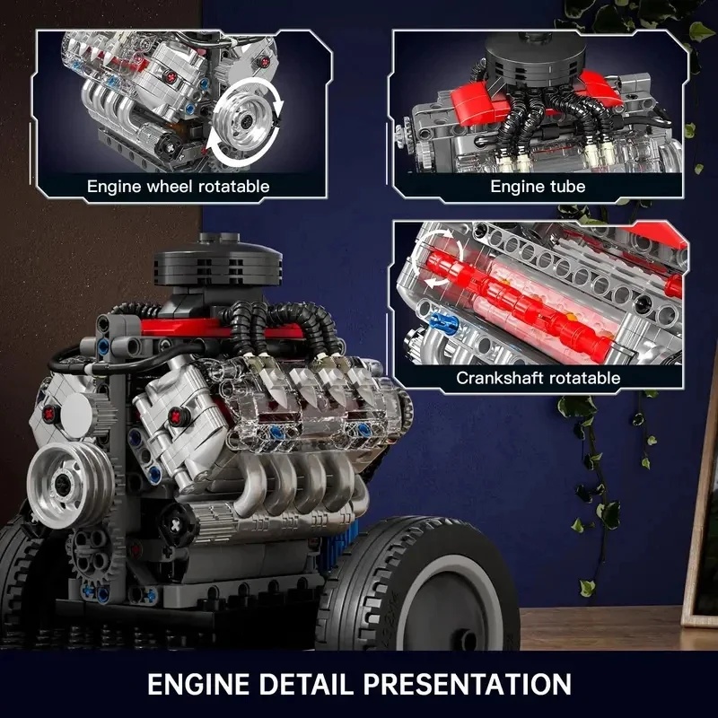 Mould King 10171 Supercar V8 E - Model Kit V8 review and price