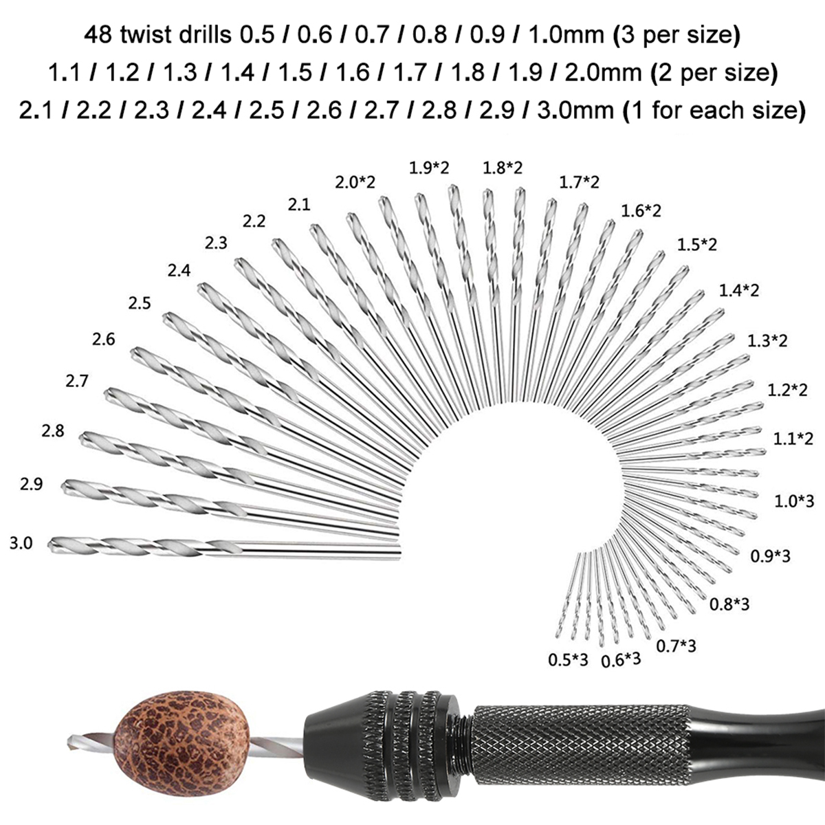 57/21pcs Pin Vise Hand Drill B - Pin Vice Micro review and price