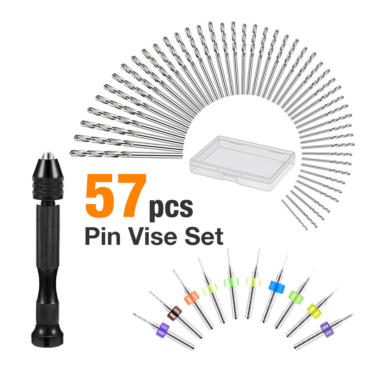 57 Pcs Alloy Steel Pin Vise Ha - Pin Vice Micro review and price