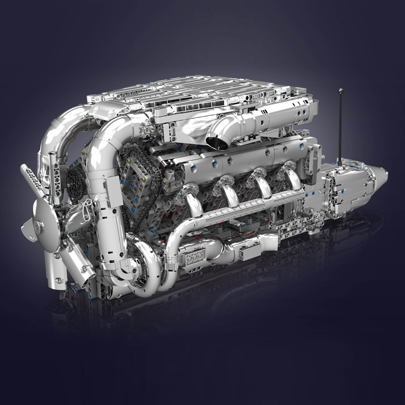 Mould King 10168 V8 Twin Turbo - Model Kit V8 review and price