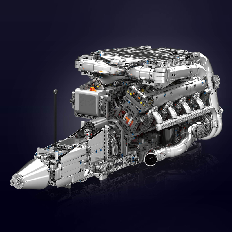 Mould King 10168 V8 Twin Turbo - Model Kit V8 review and price